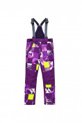 Оптом Горнолыжный костюм для девочки фиолетового цвета 9328F, фото 5