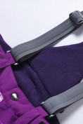 Оптом Горнолыжный костюм для девочки фиолетового цвета 9328F, фото 8
