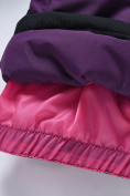 Оптом Горнолыжный костюм для девочки фиолетового цвета 9330F, фото 12