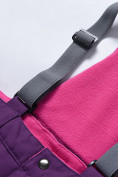 Оптом Горнолыжный костюм для девочки фиолетового цвета 9330F, фото 15