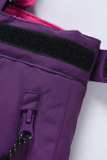 Оптом Горнолыжный костюм для девочки фиолетового цвета 9330F, фото 16