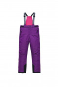 Оптом Горнолыжный костюм для девочки фиолетового цвета 9330F, фото 5