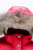 Оптом Парка зимняя подростковая для девочки красного цвета 9332Kr в Казани, фото 4