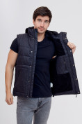 Оптом Куртка и безрукавка Valianly темно-серого цвета 93334TC в Перми, фото 12