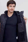 Оптом Куртка и безрукавка Valianly темно-серого цвета 93334TC в Перми, фото 13