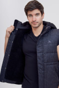 Оптом Куртка и безрукавка Valianly темно-серого цвета 93334TC в Санкт-Петербурге, фото 14