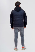 Оптом Куртка и безрукавка Valianly темно-серого цвета 93334TC в Перми, фото 7
