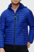 Оптом Куртка стеганная Valianly синего цвета 93349S в Екатеринбурге, фото 10