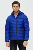 Оптом Куртка стеганная Valianly синего цвета 93349S в Перми, фото 3