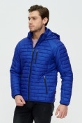 Оптом Куртка стеганная Valianly синего цвета 93349S в Перми, фото 4
