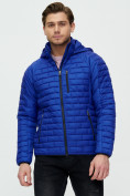 Оптом Куртка стеганная Valianly синего цвета 93349S в Перми, фото 8