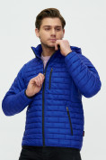 Оптом Куртка стеганная Valianly синего цвета 93349S в Омске, фото 9