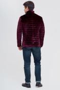 Оптом Куртка велюровая классическая Valianly фиолетового цвета 93351F в Казани, фото 4