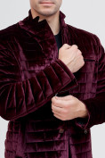 Оптом Куртка велюровая классическая Valianly фиолетового цвета 93351F в Казани, фото 9
