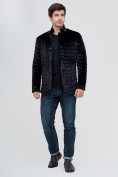 Оптом Куртка велюровая классическая Valianly черного цвета 93351Ch в Перми, фото 2