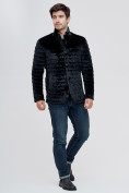 Оптом Куртка велюровая классическая Valianly черного цвета 93351Ch в Перми, фото 3