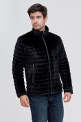 Оптом Куртка велюровая классическая Valianly черного цвета 93352Ch в Казани, фото 3