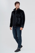 Оптом Куртка велюровая классическая Valianly черного цвета 93352Ch в Перми, фото 5