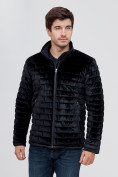 Оптом Куртка велюровая классическая Valianly черного цвета 93352Ch в Перми, фото 6
