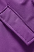 Оптом Парка зимняя подростковая для девочки фиолетового цвета 9340F, фото 11