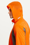 Оптом Ветровка спортивная Valianly мужская оранжевого цвета 93420O, фото 5