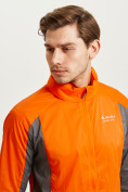 Оптом Ветровка спортивная Valianly мужская оранжевого цвета 93420O, фото 10