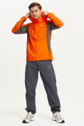 Оптом Ветровка спортивная Valianly мужская оранжевого цвета 93420O, фото 12