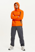 Оптом Ветровка спортивная Valianly мужская оранжевого цвета 93420O в Казани, фото 14