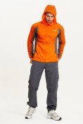 Оптом Ветровка спортивная Valianly мужская оранжевого цвета 93420O, фото 15