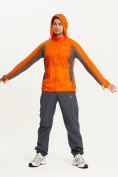 Оптом Ветровка спортивная Valianly мужская оранжевого цвета 93420O, фото 16