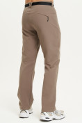 Оптом Спортивные брюки Valianly мужские коричневого цвета 93434K в Казани, фото 2