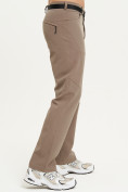 Оптом Спортивные брюки Valianly мужские коричневого цвета 93434K, фото 3