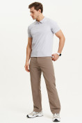 Оптом Спортивные брюки Valianly мужские коричневого цвета 93434K, фото 8