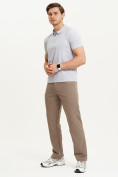 Оптом Спортивные брюки Valianly мужские коричневого цвета 93434K в Перми, фото 9