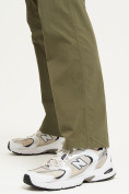 Оптом Спортивные брюки Valianly мужские хаки цвета 93435Kh в Казани, фото 10