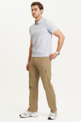 Оптом Спортивные брюки Valianly мужские бежевого цвета 93435B, фото 3