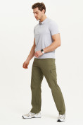 Оптом Спортивные брюки Valianly мужские хаки цвета 93435Kh в Перми, фото 12