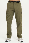 Оптом Спортивные брюки Valianly мужские хаки цвета 93435Kh в Перми