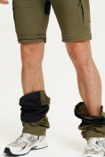 Оптом Спортивные брюки и шорты Valianly мужские цвета хаки 93438Kh в  Красноярске, фото 11