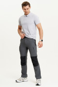 Оптом Спортивные брюки и шорты Valianly мужские темно-синего цвета 93438TS, фото 15