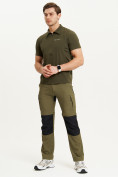 Оптом Спортивные брюки и шорты Valianly мужские цвета хаки 93438Kh в Перми, фото 17