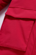Оптом Парка зимняя подростковая для девочки красного цвета 9344Kr, фото 4