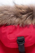 Оптом Парка зимняя подростковая для девочки красного цвета 9344Kr, фото 9