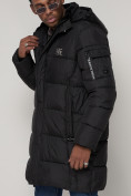 Оптом Куртка зимняя мужская классическая черного цвета 93627Ch в Казани, фото 6
