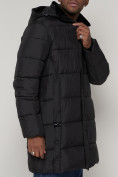 Оптом Куртка зимняя мужская классическая черного цвета 93627Ch в Казани, фото 7