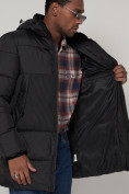Оптом Куртка зимняя мужская классическая черного цвета 93629Ch в Казани, фото 13