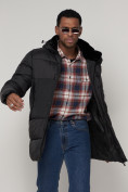 Оптом Куртка зимняя мужская классическая черного цвета 93629Ch в Екатеринбурге, фото 15