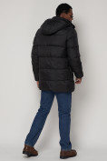 Оптом Куртка зимняя мужская классическая черного цвета 93629Ch в Казани, фото 4