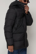 Оптом Куртка зимняя мужская классическая черного цвета 93629Ch в Екатеринбурге, фото 9