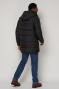 Оптом Куртка зимняя мужская классическая черного цвета 93687Ch в Казани, фото 4